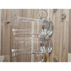 Vintage Princess House Crystal Heritage Irish Coffee Mugs (Set of 2) 5.5 In Tall